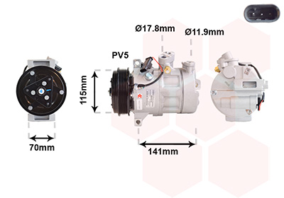Van Wezel Airco compressor 3001K719