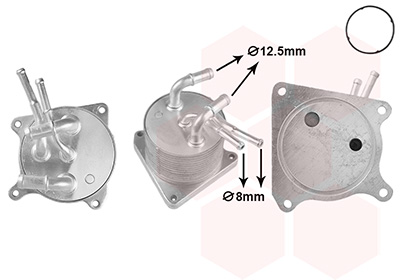 Van Wezel Oliekoeler, motorolie 32013703