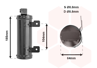 Van Wezel Airco droger/filter 3700D282