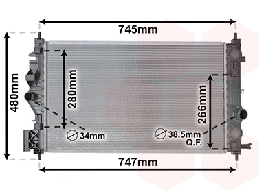 Van Wezel Radiateur 37012708