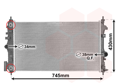 Van Wezel Radiateur 37012710