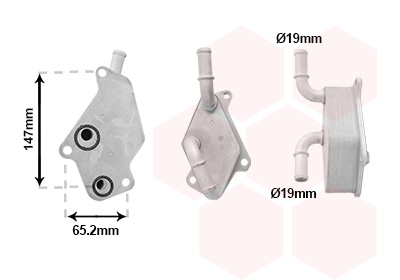Van Wezel Oliekoeler motorolie 37013705