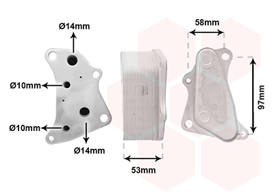 Van Wezel Oliekoeler motorolie 37013731