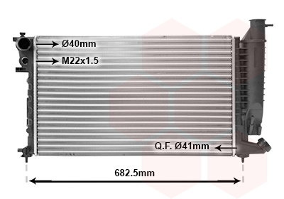 Van Wezel Radiateur 40002148