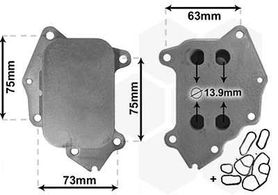 Van Wezel Oliekoeler motorolie 40003396