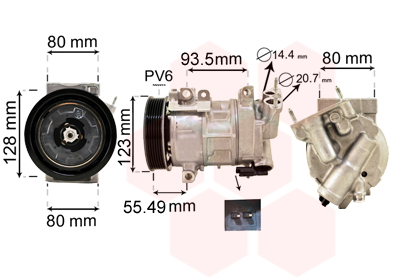 Van Wezel Airco compressor 4000K315