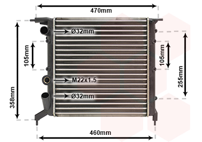 Van Wezel Radiateur 43002121