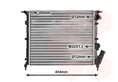 Van Wezel Radiateur 43002132