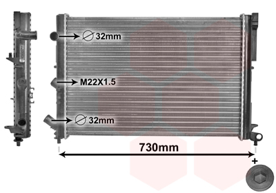 Van Wezel Radiateur 43002165