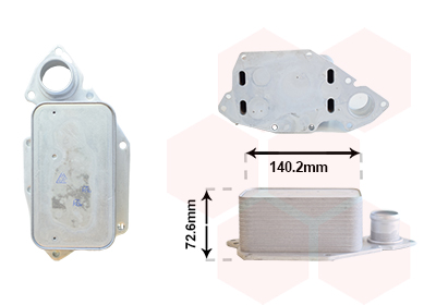 Van Wezel Oliekoeler, motorolie 43013714