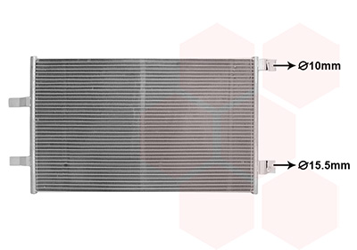 Van Wezel Condensor, airconditioning 43015706