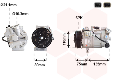 Van Wezel Compressor, airconditioning 4301K716