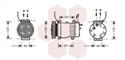 Van Wezel Airco compressor 4700K052