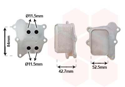 Van Wezel Oliekoeler motorolie 52013700