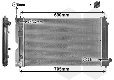 Van Wezel Radiateur 53002403