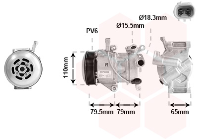 Van Wezel Airco compressor 5300K720