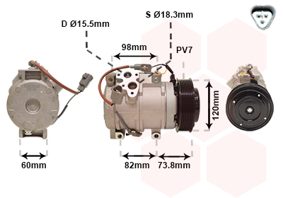 Van Wezel Airco compressor 5300K726