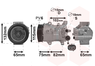 Van Wezel Airco compressor 5301K701