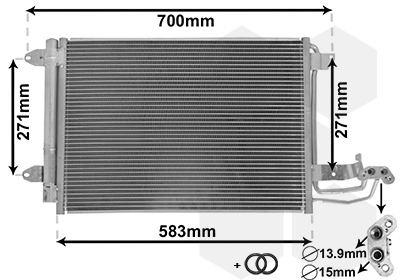 Van Wezel Airco condensor 58005209