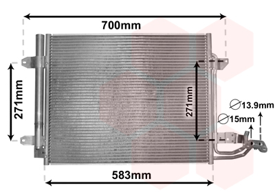 Van Wezel Airco condensor 58005211