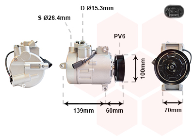 Van Wezel Airco compressor 5800K356