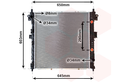 Van Wezel Radiateur 81002105