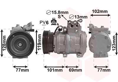 Van Wezel Airco compressor 8200K222