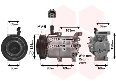 Van Wezel Airco compressor 8200K382