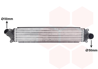 Van Wezel Intercooler, inlaatluchtkoeler 82014727