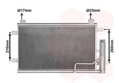 Van Wezel Condensor, airconditioning 82015723