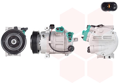 Van Wezel Compressor, airconditioning 8201K738