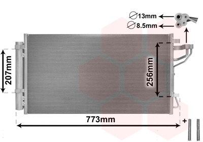 Van Wezel Airco condensor 83005255