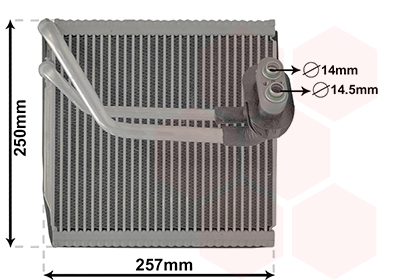 Van Wezel Airco verdamper 8301V701