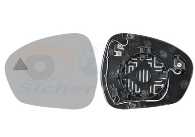 Van Wezel Buitenspiegelglas 0125835