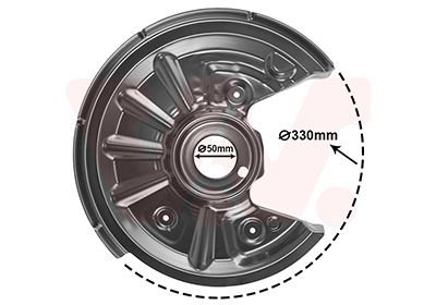 Van Wezel Dekplaat, remschijf 0335374