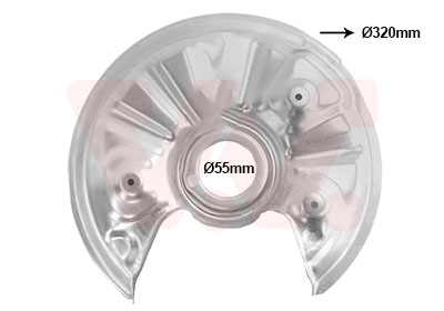 Van Wezel Dekplaat, remschijf 0372374