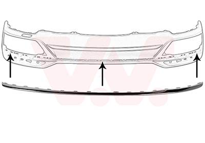 Van Wezel Sier- / beschermingspaneel, bumper 0393550