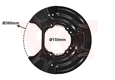 Van Wezel Dekplaat, remschijf 0682373