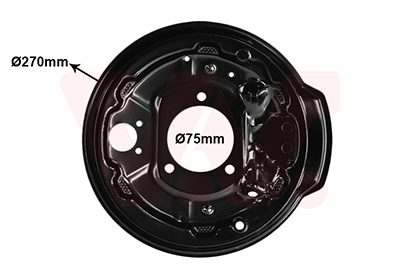 Van Wezel Afdekplaat, remtrommel 0903373