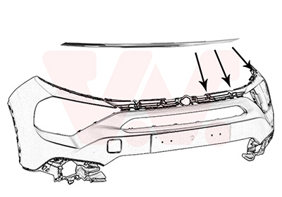 Van Wezel Sier- / beschermingspaneel, bumper 0989583