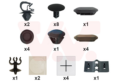 Van Wezel Montageset, motorkap 1555797