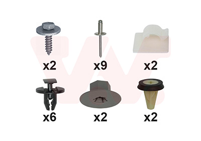 Van Wezel Montageset, bumper 1809793