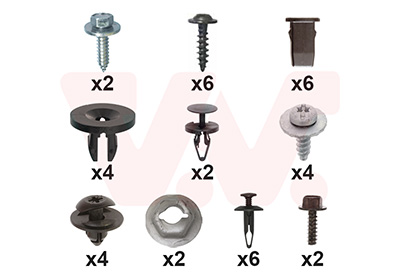 Van Wezel Montageset, bumper 1809794