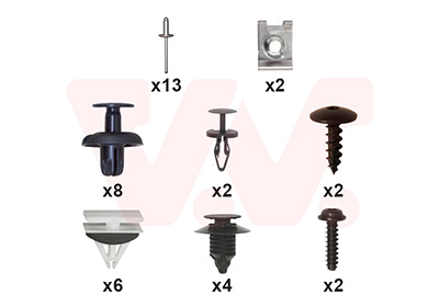 Van Wezel Montageset, bumper 1853793