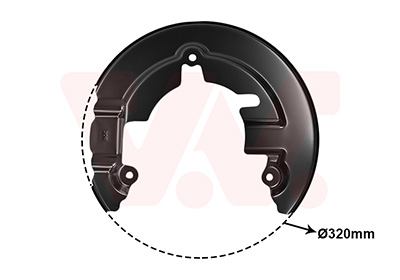 Van Wezel Dekplaat, remschijf 1968371