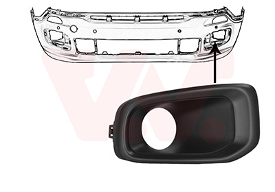 Van Wezel Ventilatiegrille, bumper 2126593