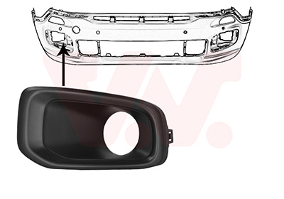 Van Wezel Ventilatiegrille, bumper 2126594