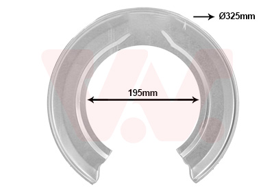 Van Wezel Dekplaat, remschijf 2568373
