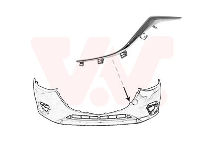 Van Wezel Voorbumper deel 2744581