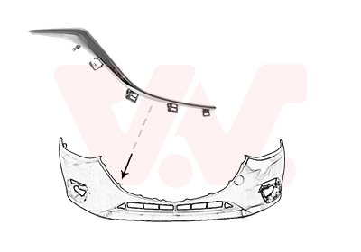 Van Wezel Voorbumper deel 2744582